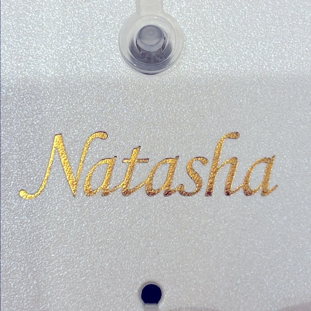 NWT Natasha Sparkling Bear Keychain with Braided Strap